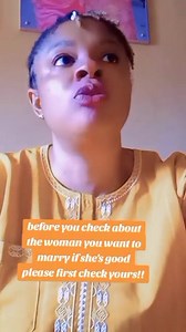 Before you check the woman you want to marry if she's a good woman, as a man please check yours first | Ada Nanka | Facebook