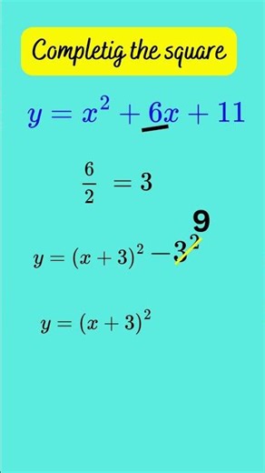 Stop Completing the Square the Hard Way ❌ Try This Instead 🔥 #maths