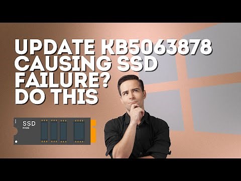 Windows 11 Update KB5063878 Causing SSD Failure? Do This