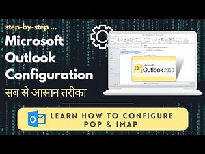 Microsoft Outlook settings for email | pop3 and imap manual email configuration for outlook