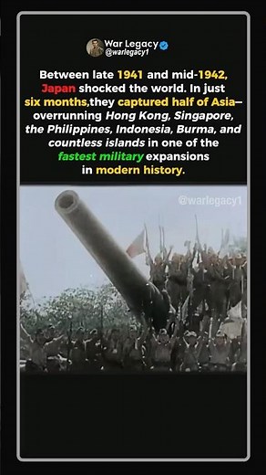 How Japan Conquered Half of Asia in 6 Months #ww2 #shorts