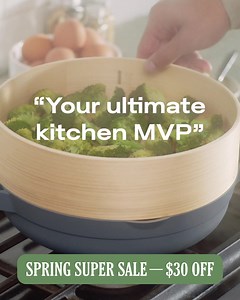 169K views · 111 reactions | Who needs 10 old pots and pans when you can get ONE that does it all 磊 The 8-in-1 Always Pan is your spring cleaning must-have and it’s 30. DOLLARS. OFF. (!!!) For a limited time only. Hurry.  Use code GOODTASTE30 at checkout! | Our Place | Facebook