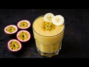 How To Make Yummy Banana Passion Fruit Smoothie Recipe - Fruit Smoothie Recipe