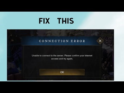 How to Fix "Connection Error" in New World