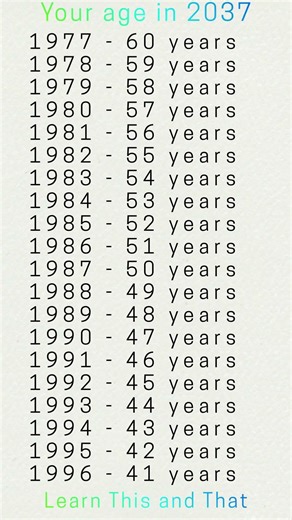 your age in 2037 #age #2037