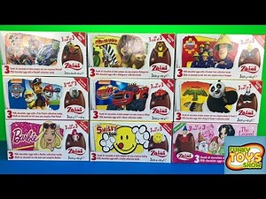 Huge Giant 27 Surprise Eggs Zaini Disney Kinder Surprise Eggs Blaze Paw Patrol Nickelodeon Barbie