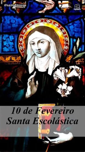 February 10th - Saint Scholastica. #saintofeachday #saintoftheday #saintscholasticha