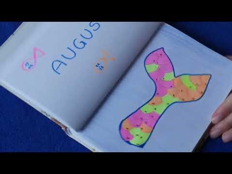ASMR August in Colours with Ocean Sounds 🧜‍♀️ (no talking)