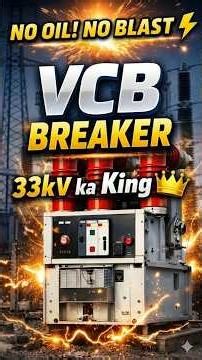 What is VCB?Vacuum Circuit Breaker Explained.VCB working , 33kv Breaker.