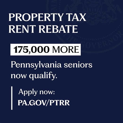 1.9K views · 84 reactions | You can apply right now for the expanded Property Tax Rent Rebate. We’ve expanded the rebate, so be sure to check if you're eligible, how much you can receive, and how to apply. If you have any questions, you can text us at 717-788-8990 or visit pa.gov/PTRR. | Office of the Governor of Pennsylvania | Facebook