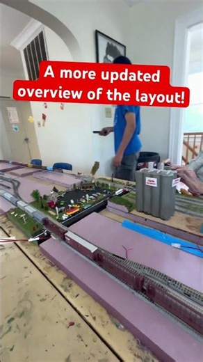 A more updated view of the layout! 🚂