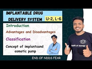 Implantable Drug Delivery Systems || concept of implantsand osmotic pump #implants