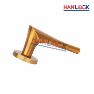 [Hot Item] Inside Security Door Lock Hardware Round Rose Zinc Alloy Handle