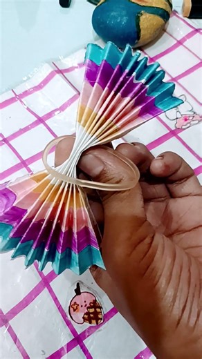cute hand fan 🪭#diy #craftactivity #craftidea