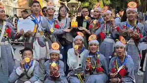 # Mitrashree Pathashala # District Wide Inter PABSON Folk Dance Competition # First Position # School Pride # Winners Celebration Moments | Mitrashree Pathashala