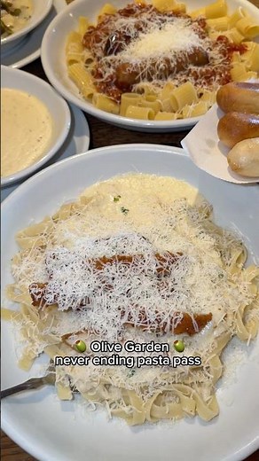 everything I ate at olive garden never ending pasta 🍝 how many bowls do you think you could eat?