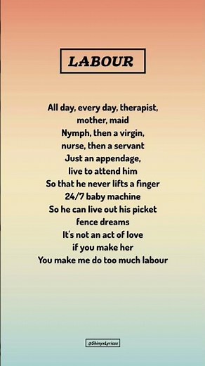Labour - Paris Paloma (Lyrics) #labour #lyrics
