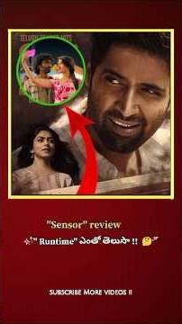 🚨Two movie sensor review runtime locked💥😱#adavisesh#pradeepranganathan#dacoits#lik#subscribe