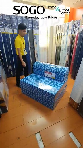 Comfort & Joy Sofa bed by Uratex. Built for accessibility and ease, this dual-purpose furniture has a thick foundation for improved support both for sitting and sleeping. Simply fold it out to transform it as a bed for sleepover guests. Comes with a 3 year manufacturer's warranty. #BastaMurangFurnitureSaSogoHomeNaYan Learn More: https://sogofurniture.com/products/comfort-joy-7-5-x-48-x-75 New Stores: 📍 MetroPlaza Mall, Novaliches - 09156552987 Visit or call our Stores: Metro Manila Branches: 📍