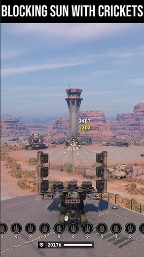 I BLOCKED THE SUN WITH CRICKETS! ☀️🚀 #crossout