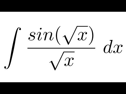 Integral of sin(sqrt(x))/sqrt(x) (substitution)