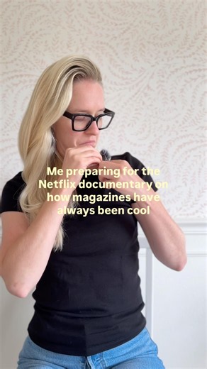 Ready when you are, Netflix. 😂 #magazinecover #magazine #editorinchief #magazines #contentcreator