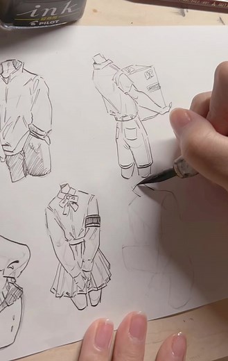 #イラスト #絵 #クロッキー #クロッキー練習 #アナログ #art #デッサン