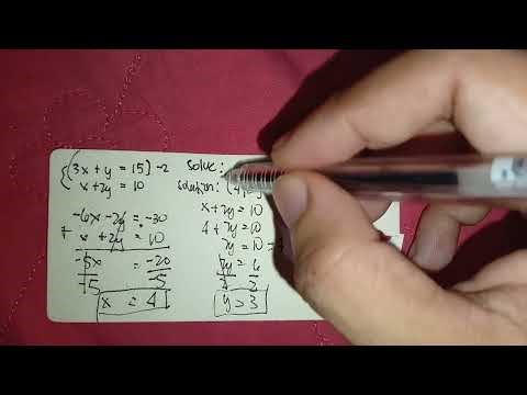 Mastering the Elimination method! A step-by-step guide to solving linear systems. #maths 