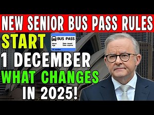 Breaking: New Senior Bus Pass Rules Start 1 December — What Changes in 2025!