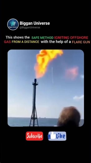 The safe method to igniting offshore gas
