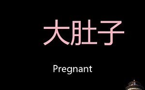 大肚子 Chinese Pronunciation pregnant