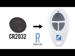 How to change/swap Battery for a Gliderol TM390+ Genuine Remote