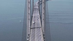 Denmark to Sweden: A drone tour of Øresund Bridge