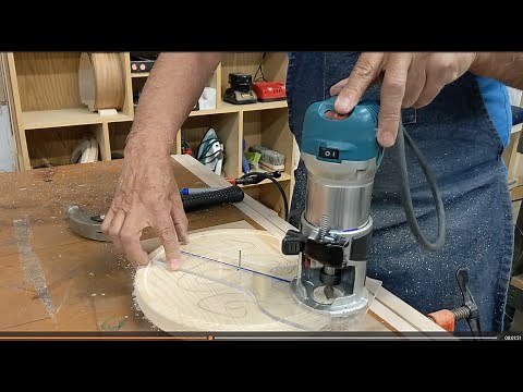 How to make the circular cutting guide with the router