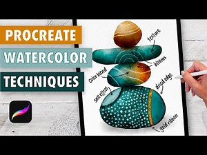 5 Fun Watercolor Techniques you NEED to Know! Procreate Tutorial