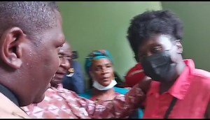 CCC members exchange words at the Bulawayo Magistrate Court during the nomination court as factionalism widens in the party. | ZBC News Online