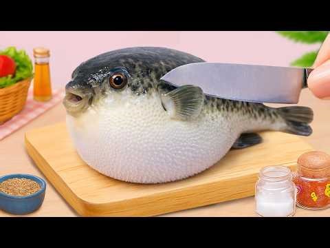 Easy Miniature Blooming Fish Fried Recipe 🐟 Catch and Cooking Tiny Fish | Petite Cooking