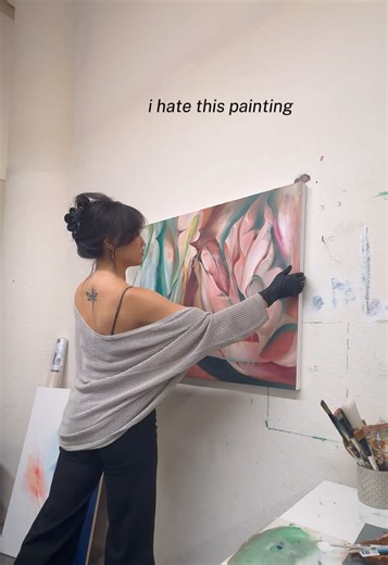 Reworking an Abstract Painting: A Creative Journey