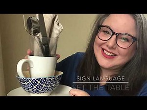 Set the Table-Sign Language