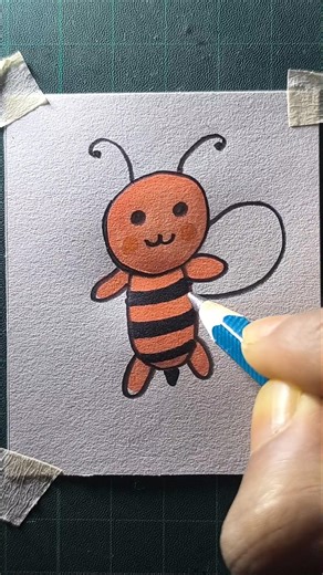 cute bee drawing