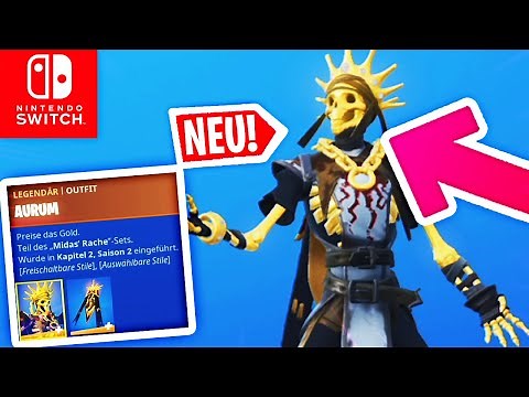 Der NEUE AURUM Skin ist VERSTEIFT! NEUER 14 Uhr Item Shop! Fortnite Nintendo Switch Deutsch
