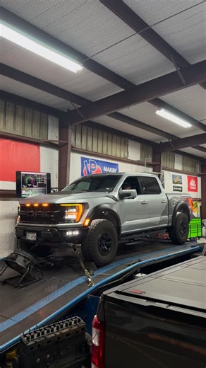 Raptor r on the Dyno today. We did a upper pulley, supercharger brick, and a few other cooling mods | RPG automotive and fabrication