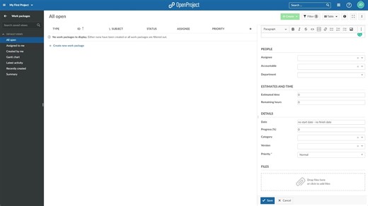 Getting started with OpenProject