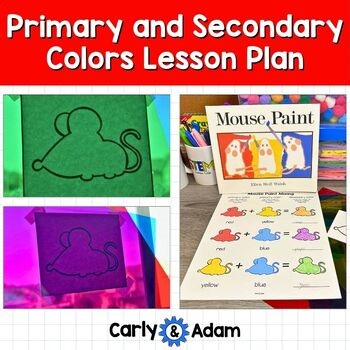 Primary and Secondary Colors Activity for PreK and Kindergarten Mouse Paint Book