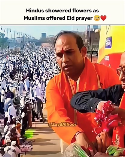 Different faiths… one moment of pure respect #eid2026 #islamicshorts #hindumuslim #islam #allah
