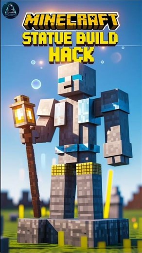 Minecraft Statue Build Hack #minecraft #statue #trending #viral