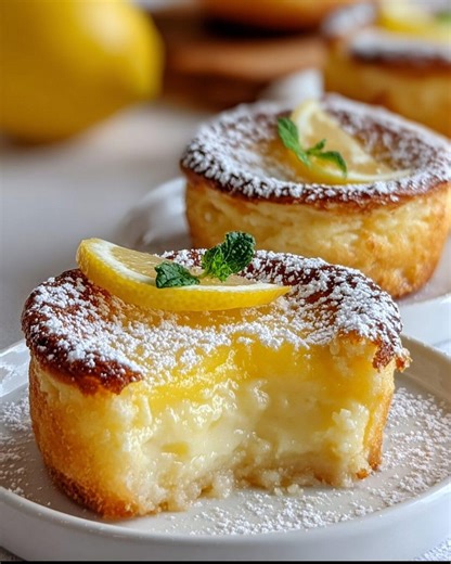 Baby Lemon Impossible Pies Recipe, Easy Lemon Custard Tart PDF, Digital Download Dessert Recipe, Printable Recipe Card, Mini Citrus Pie - Etsy