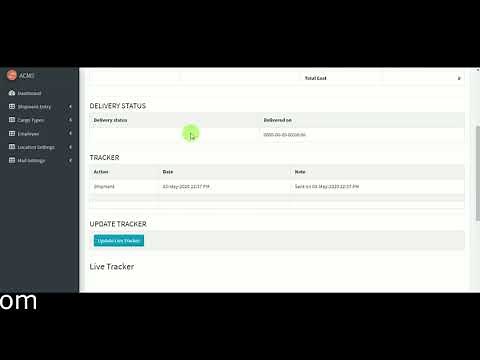 Air Cargo Management System using PHP and MYSQL