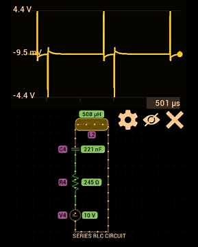 RLC series circuit operation