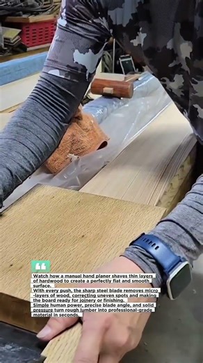 Hand Planer Levels Hardwood Fast #Woodworking #Carpentry #Tools